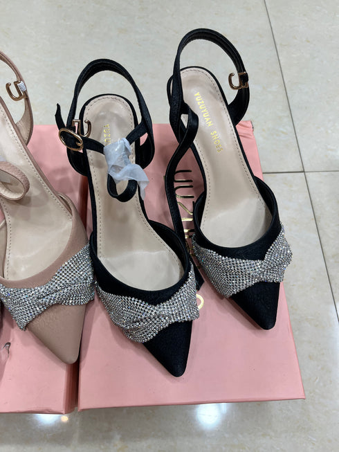 Luxury Style Rhinestone Pointed Toe Stiletto